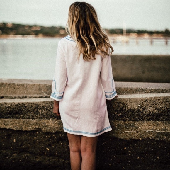 NWT!💕Les Canebiers White Tunic Dress - Picture 6 of 6